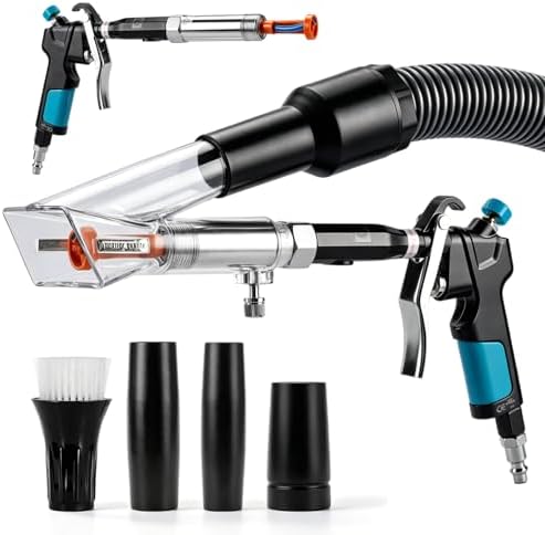 Car Interior Cleaning Gun with 2-in-1 Air Blower Attachments, Detailing Brush by Unknown