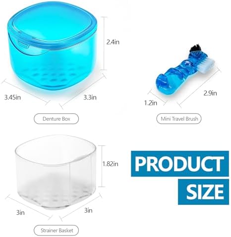Denture Bath Case Denture Soaking Container - Image 2