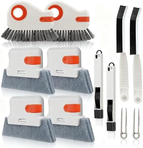 12pcs Window Track Cleaner Tool Set, Window Sill & Groove Cleaning Brushes by Unknown