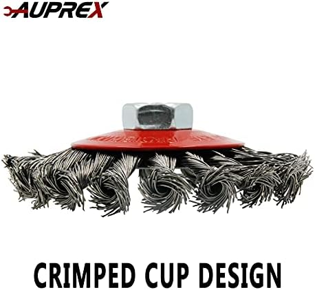 AUPREX 2 Pack 4 Inch Twist Knotted Wire Wheel Brush - Image 5
