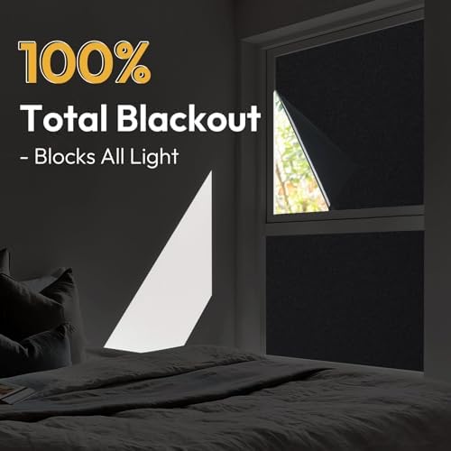 rabbitgoo Blackout Window Film 100% Light Blocking - Image 2