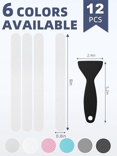 Secopad 12PCS Strip Non Slip Bathtub Stickers - Image 2