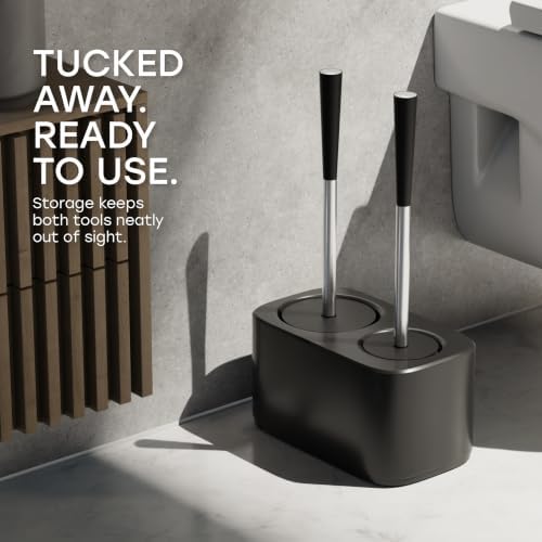 Toilet Bowl Brush and Plunger Combo Set - Image 5