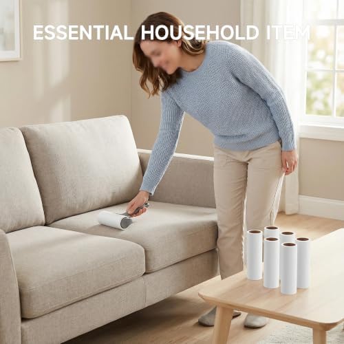 5 Pack 9.5 Inch Lint Roller Refills, 60 Sheets Per Roll - Image 5