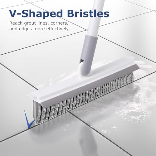 IVYROLL Grout Brush with Long Handle, Floor Cleaning Scrubber - Image 4