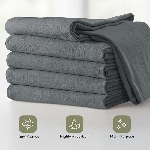 Utopia Kitchen Light Grey Flour Sack Towels100% Cotton - Image 4