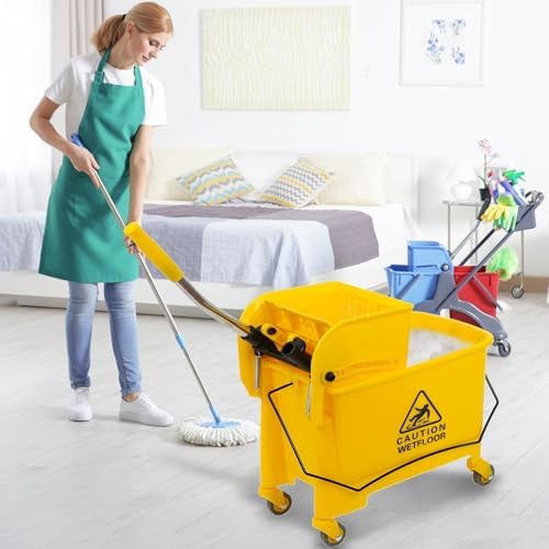 Mop Bucket & Side Wringer Combo - Image 3