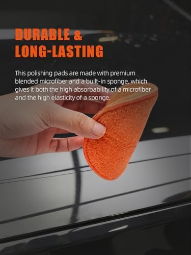 SPTA Microfiber Applicator Pads, Microfiber Buffing Cleaning Pads - Image 3