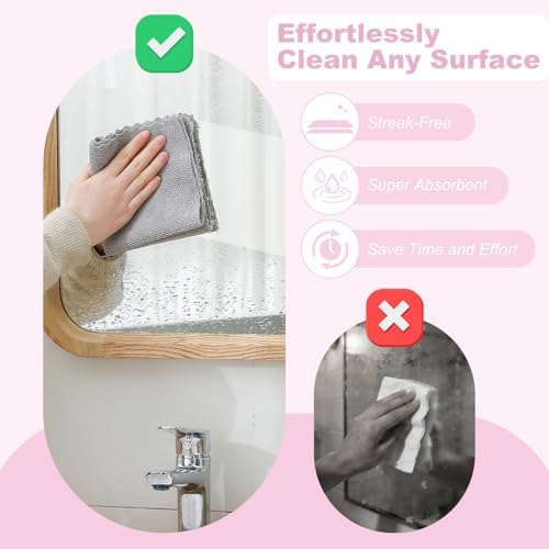 Jessy Home 2 Roll Reusable Paper Towels, 100 Sheets Tear Away Microfiber - Image 4