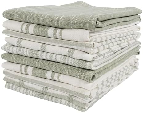 KAF Home Assorted Flat Kitchen Towels |100% Cotton by KAFHome