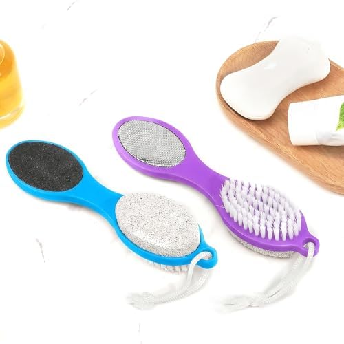 2 Pcs 4 in 1 Foot Scrubber Brush - Image 6