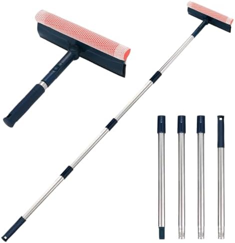 Professional Window Squeegee, 2-in-1 Window Cleaner by Bryquelin