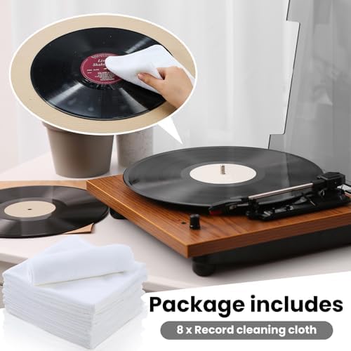 Honeydak 8 Pack Microfiber Vinyl Record Cleaning Cloths, 12 x 12Inch - Image 3