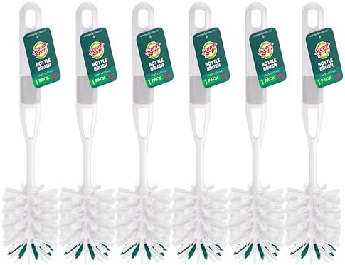 Scotch-Brite Glass and Water Bottle Brush, Long-Lasting Bristles, Safe On by Scotch-Brite