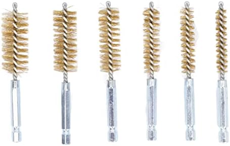 6PCS Brass Bore Cleaning Brush Set 8 19mm Diameter by FTVOGUE