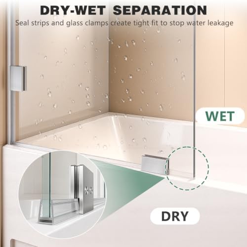 Shower Glass Panel, Brushed Nickel - Image 6