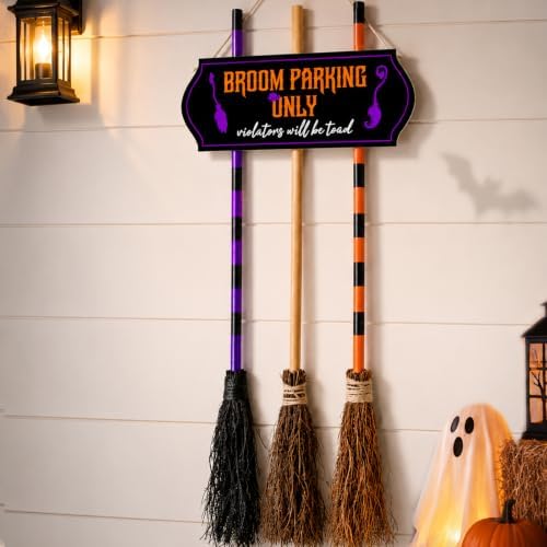 Halloween Broom Parking Sign by AlevaHive