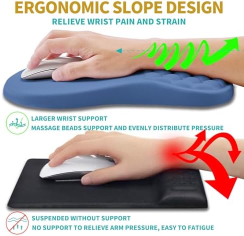 Hokafenle 2 in 1 Ergonomic Mouse Pad Wrist Support & Wrist Rest - Image 5
