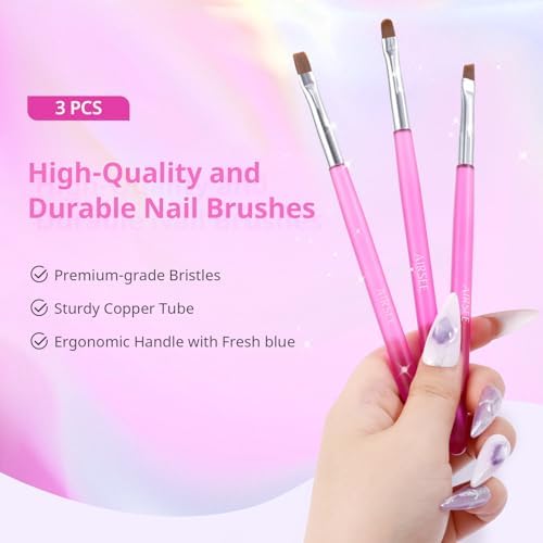 AIRSEE Nail Art Clean Up Brushes - Image 3