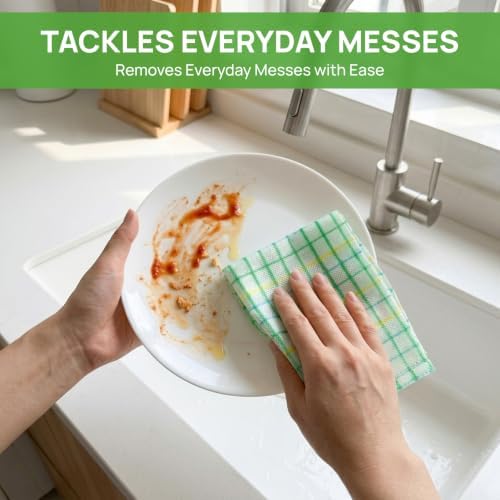 Disposable Multi-Purpose Cleaning Cloth 40 Pcs, Thickened & Absorbent Kitchen - Image 4