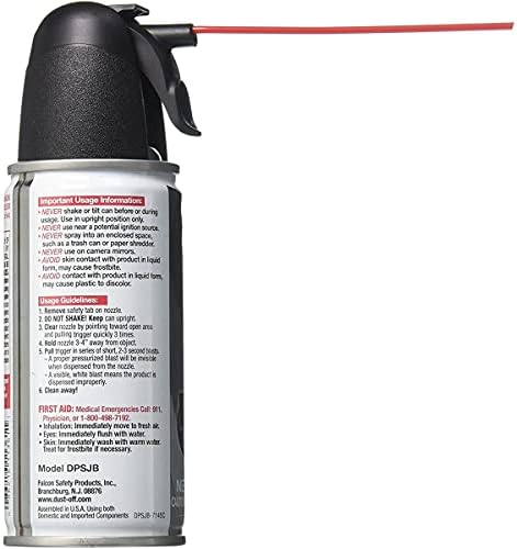 Falcon Dust, Off Compressed Gas Disposable Cleaning Duster, 3.5 oz Can - Image 2