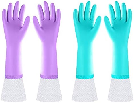 Elgood Reusable Long Dishwashing Cleaning Gloves by householdcleaninggloves