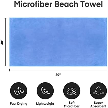 JML Extra Large Bath Sheets Towel, 2 Pack, Microfiber - Image 4