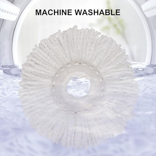 Spin Mop Replacement Heads, 6.3 Inch Microfiber Mop Refills Compatible - Image 5