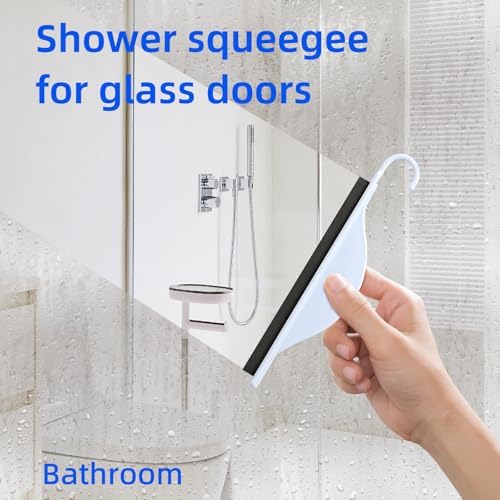 2 Packs Small Shower Squeegee for Glass Doors, Squeegee for Shower Glass - Image 3