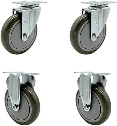 5" Casters for Rubbermaid 4400, 4500 Series by ServiceCasterCorporation