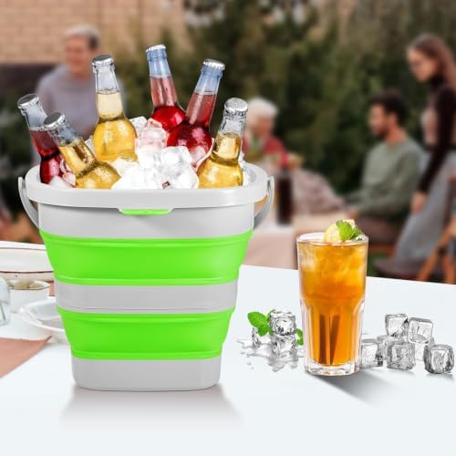 2 Pack 2.6 Gallon Collapsible Plastic Buckets - Image 4