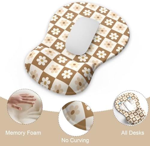 AKIT Ergonomic Mouse Pad with Wrist Support & Keyboard Wrist Rest Set - Image 3