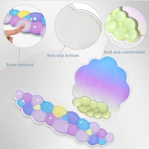 Gel Cloud Wrist Rest and Mouse Pad Support Set - Image 5