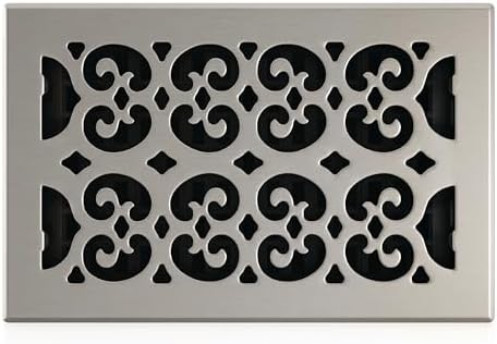 Decor Grates SPH610-NKL Floor Register, Nickel Finish by DecorGrates