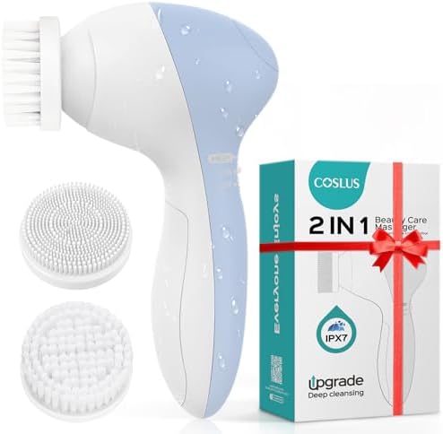COSLUS Facial Cleansing Brush Face Scrubber, Standard Set by COSLUS