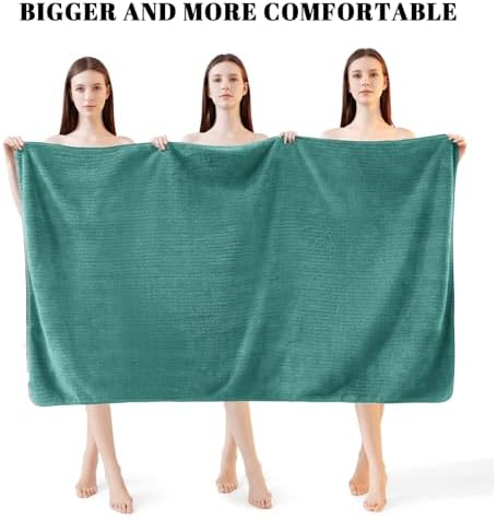 4 Pack Bath Towels Set 35 x 70in Extra Large, Ultra Soft Microfiber - Image 2