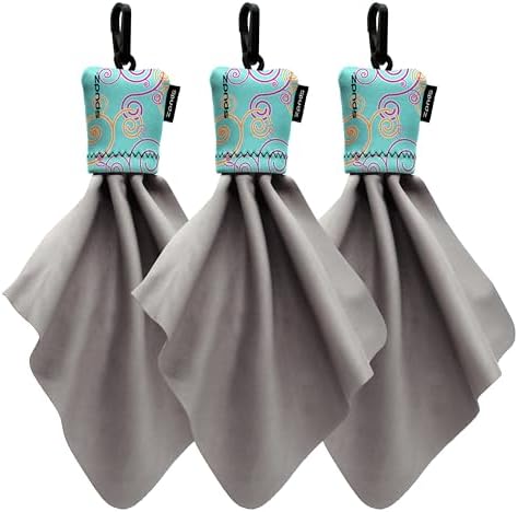 SPUDZ Classic Microfiber Lens Cleaner – Clip-On Pouch, Washable – by SPUDZ