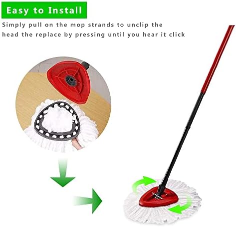 Spin Mop Replacement Heads 10 Pack, Fits 1-Tank Mop Refill System - Image 5