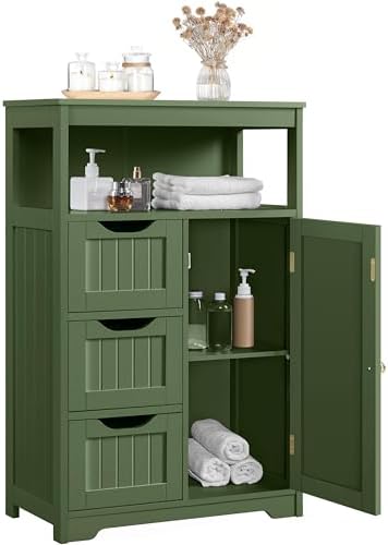 Yaheetech Small Freestanding Bathroom Storage Cabinet by Yaheetech