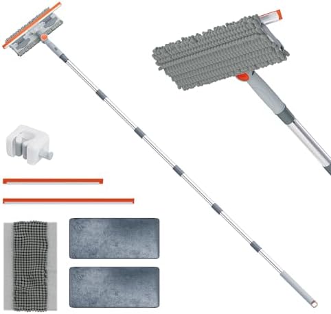 6.4FT Extendable 2-in-1 Window Washing Kit by APLOP