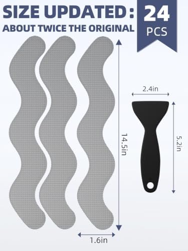 Secopad 24PCS Anti-Slip Shower Stickers - Image 5