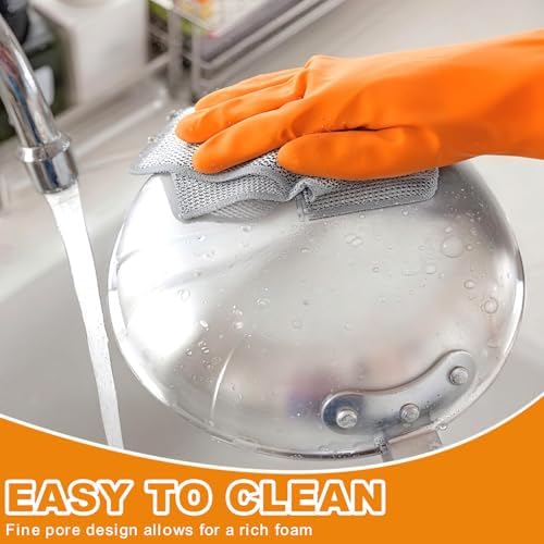 20 Pcs New Upgrade 3-Layer Metal Dish Cloth, 7.87x7.87 Inch Cleaning Cloth - Image 4