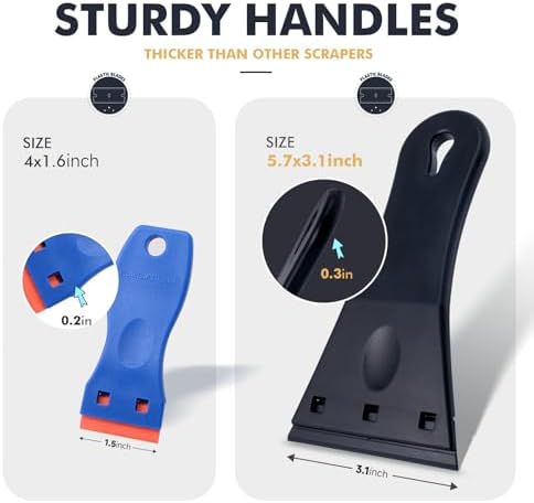 FOSHIO 2-Pack Plastic Razor Blade Scraper - Image 4