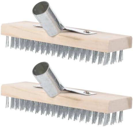 Abaodam 2pcs Stainless Steel Wire Deck Brush by Abaodam