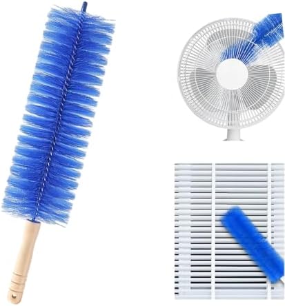 Fan Cleaner Brush, Bendable Dusting Brush，Blue by Busylive
