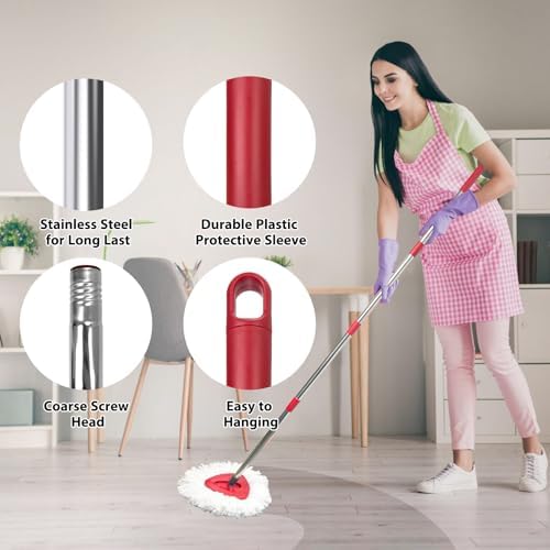 Spin Mop Replacement Set for EasyWring 1-Tank, 2 Heads - Image 5