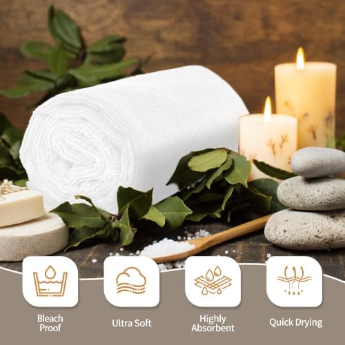 FIXSMITH Salon Towels 12 Pack, Quick Dry Gym Towels, Spa Face Towel, Absorbent - Image 5