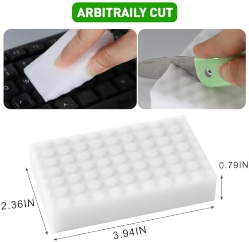 50 Pack 2X Density Melamine Sponges Long Lasting Magic Cleaning Eraser Pads - Image 2
