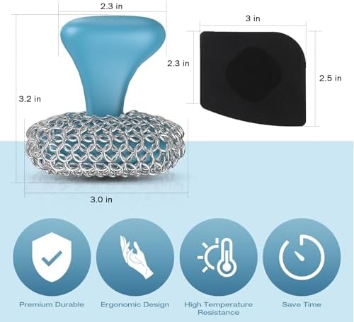 Cast Iron Scrubber Dish Scrub Brush - Image 4