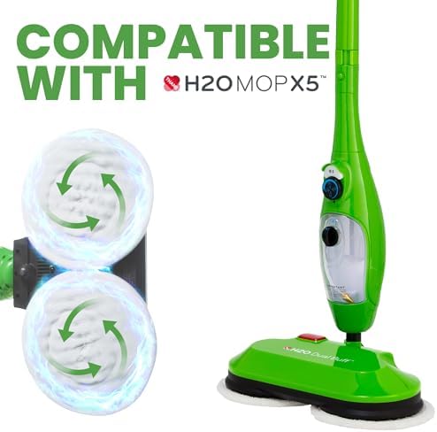 H2O MOP X5 Dual Buff Steam Mop Head Attachment - Image 5